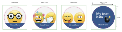 Picture of Microsoft Team Round Stickers